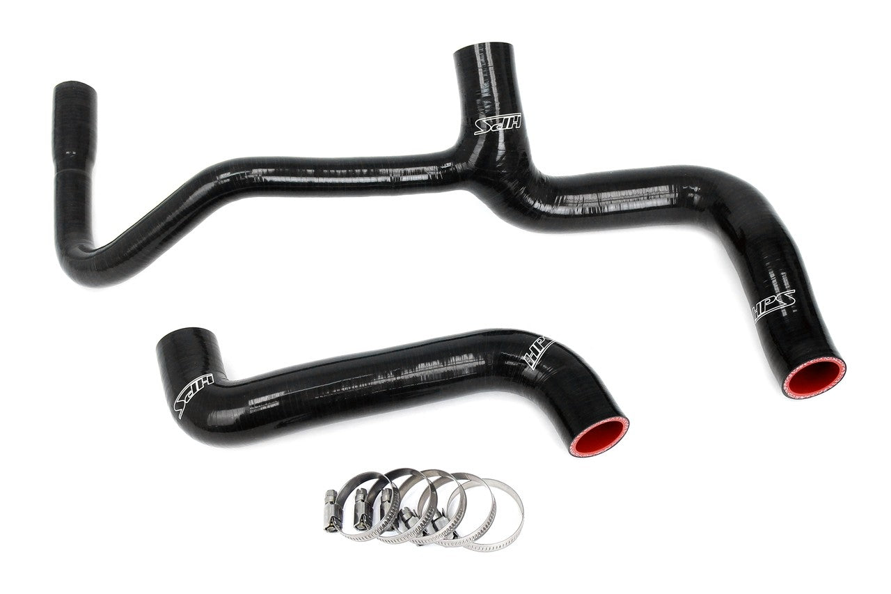 HPS Performance 57-2037-BLK Silicone Radiator Coolant Hose Kit for 86-89 Mercedes-Benz 190D 2.5L Diesel