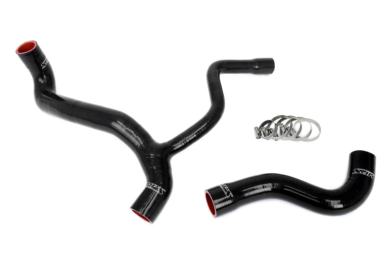 HPS Performance 57-2040-BLK Silicone Radiator Coolant Hose Kit for 86-87 Mercedes-Benz 190E 2.3-16 Sedan DOHC
