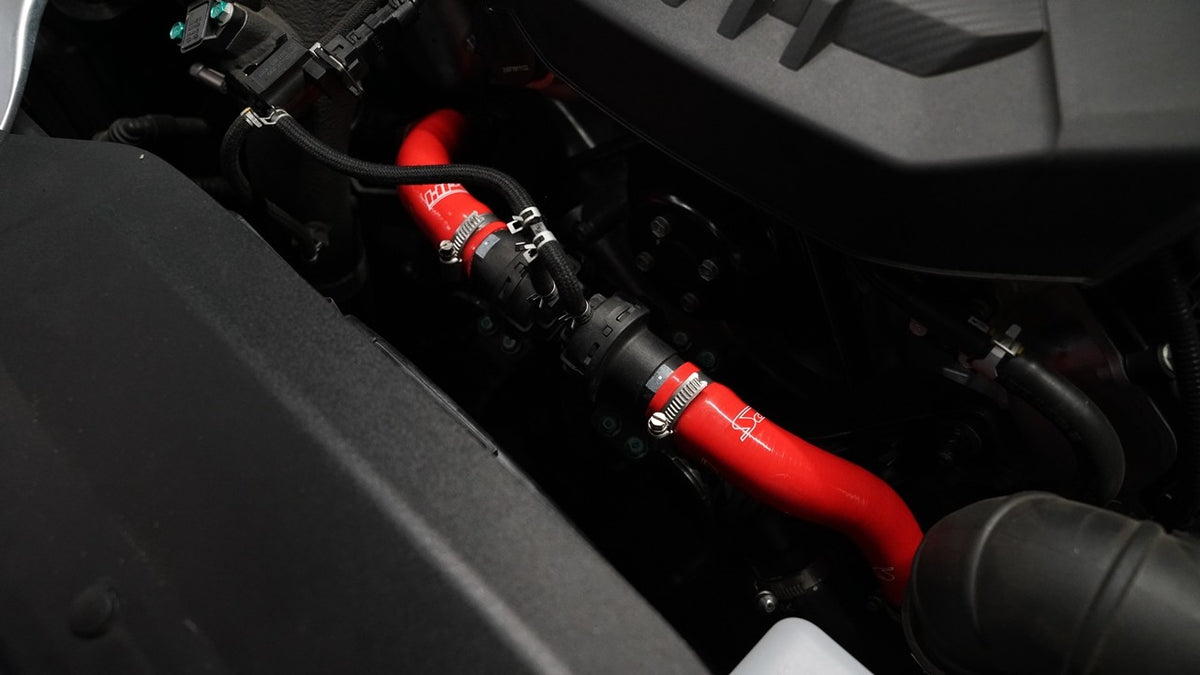 HPS Red Silicone Breather Hose Kit for 2018-2022 Kia Stinger 3.3L V6 Twin Turbo