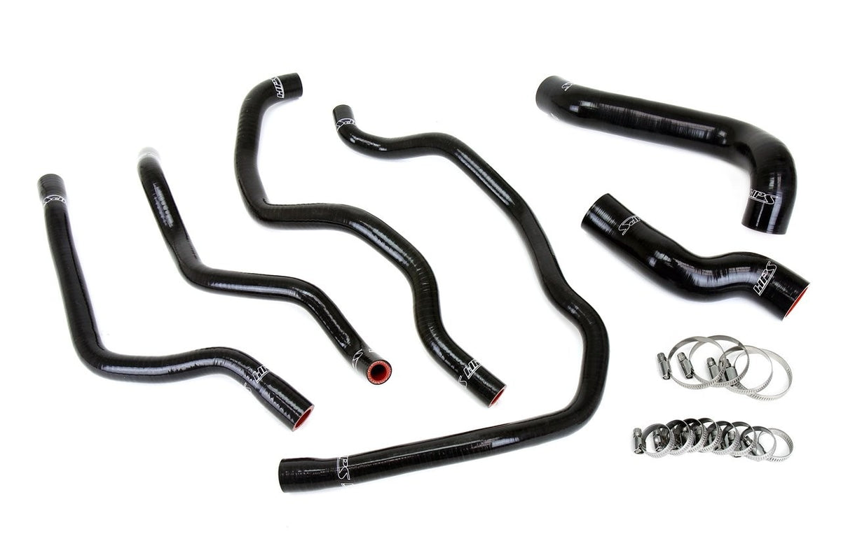 HPS Black Radiator &amp; Heater Hose Kit 00-06 BMW E46 2.5/2.8/3.0L 57-2076-BLK