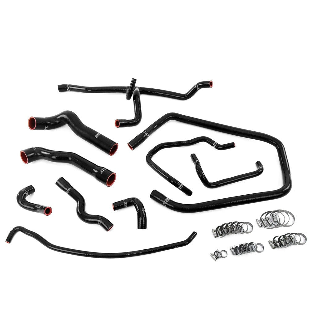 HPS Performance 57-2083-BLK Silicone Radiator/Heater/Throttle Body/Expansion Tank Coolant Hose Kit For 92-95 BMW 325i 325is M50 E36