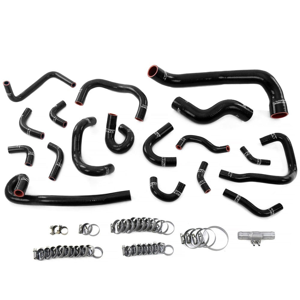 HPS Performance 57-2136-BLK Silicone Radiator/Heater/Ancillary/Breather Hose Kit For 95-98 Nissan Skyline GTR R33 RB26DETT
