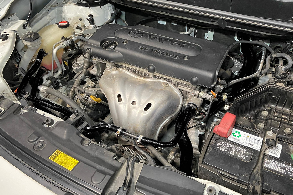 HPS Black 57-2149-BLK Radiator+Heater+Expansion Tank Coolant Hose Kit 57-2149-BLK