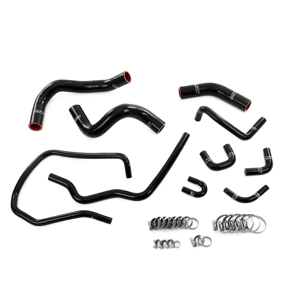 HPS Performance 57-2167-BLK Silicone Radiator/By-Pass/Throttle Body Coolant Hose For 04-10 QX56/04-15 Titan Armada 5.6L V8
