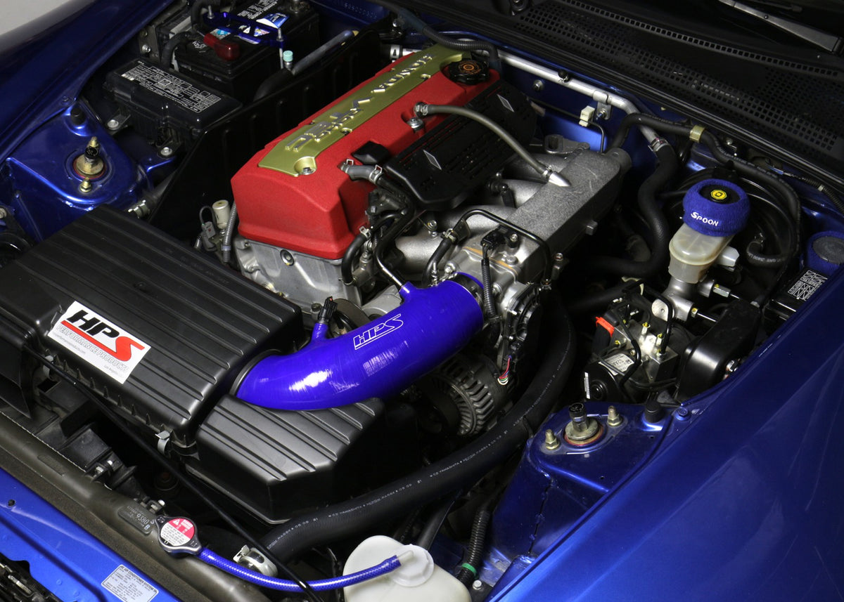 HPS 57-3004-BLUE Blue Silicone Intake Hose Kit 06-09 S2000 AP2 2.2L F22 drive-by-wire 57-3004-BLUE