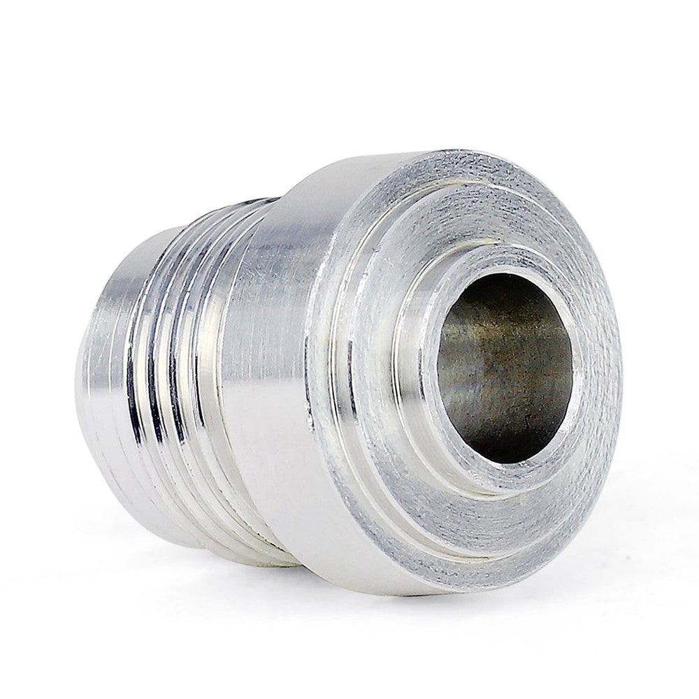 HPS AN Fitting Male Weld On Bung with 37 Degree Flare, AN -4, Silver Aluminum