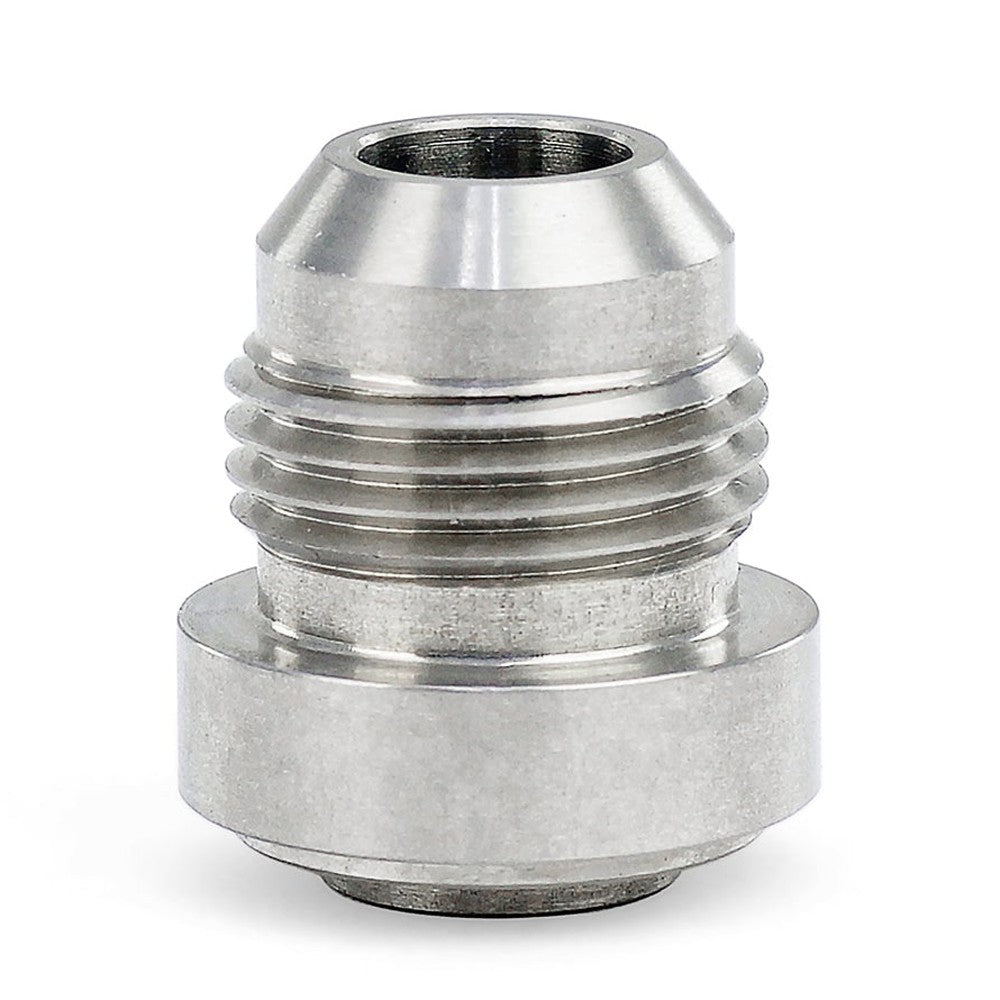 HPS AN Fitting Male Weld On Bung with 37 Degree Flare, AN -4, Silver Stainless Steel