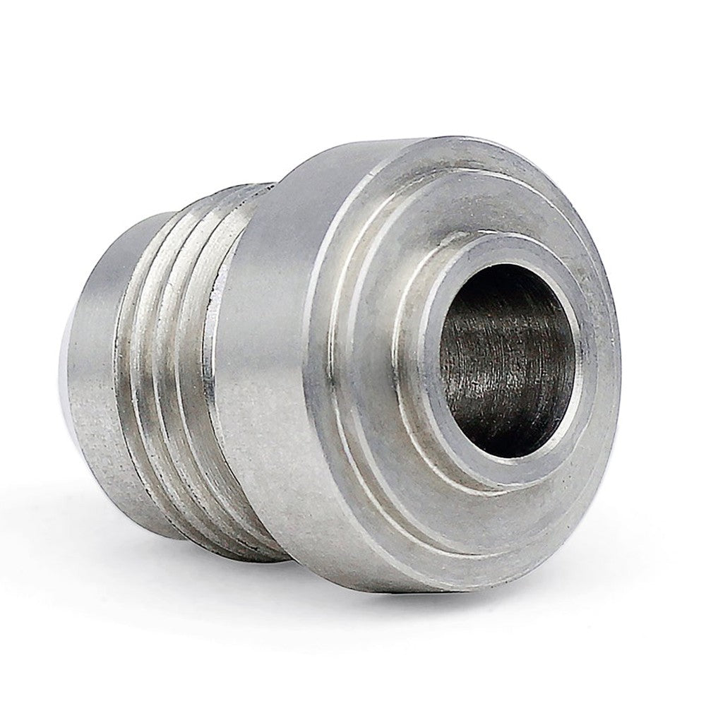 HPS AN Fitting Male Weld On Bung with 37 Degree Flare, AN -16, Silver Stainless Steel