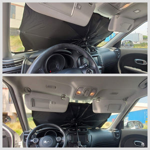 BFC Car Windshield Window UV Sun Shade Protect Heat Cover Umbrella+Carry Bag