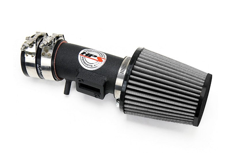 HPS Wrinkle Black Shortram Air Intake Kit with Filter For 09-13 Honda Fit 1.5L-Air Intake Systems-BuildFastCar-827-102WB