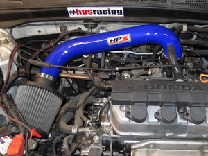 HPS Performance Blue Shortram Air Intake for 2001-2005 Honda Civic DX EX LX VI 1.7L-Air Intake Systems-BuildFastCar-827-104BL-1