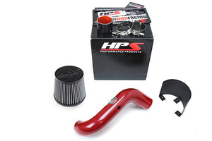 HPS Red Shortram Air Intake Kit+Heatshield with Filter For 02-06 Acura RSX Type-S 2.0L-Air Intake Systems-BuildFastCar-827-121R-1