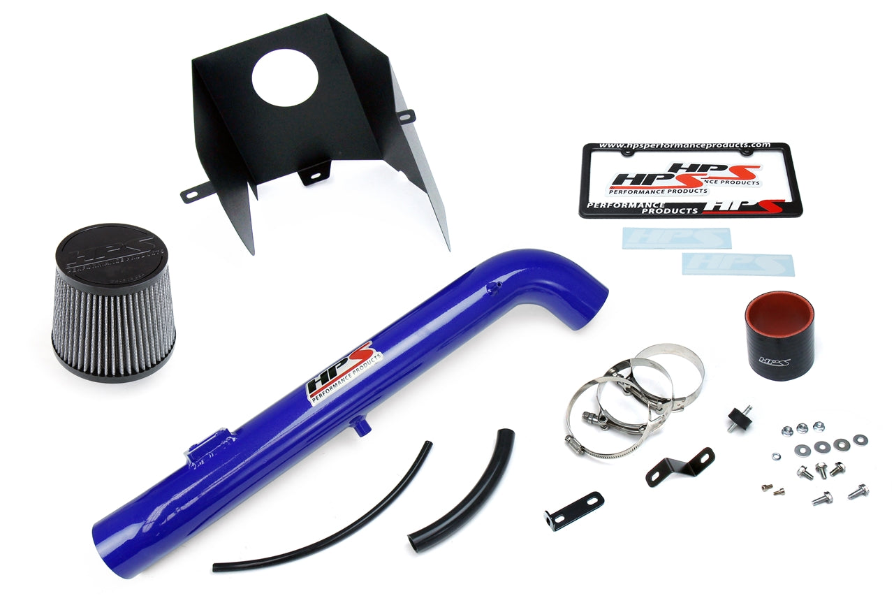 HPS Performance Blue Shortram Air Intake Kit for 2005-2019 Toyota Tacoma 2.7L-Air Intake Systems-BuildFastCar