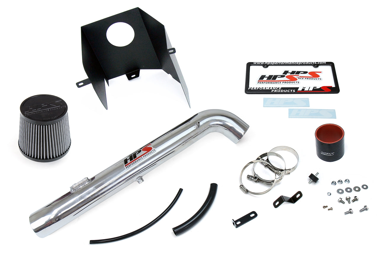 HPS Performance Polish Shortram Air Intake Kit for 2005-2019 Toyota Tacoma 2.7L-Air Intake Systems-BuildFastCar