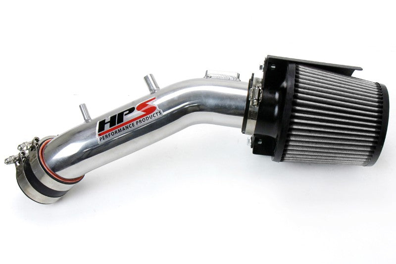 HPS Polish Shortram Air Intake+Heatshield+Filter For 03-07 Honda Accord 2.4L-Air Intake Systems-BuildFastCar-827-173P