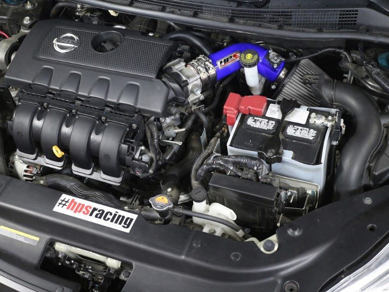 HPS Blue Shortram Air Intake Kit with Filter For 13-17 Nissan Sentra 1.8L-Air Intake Systems-BuildFastCar-827-269BL