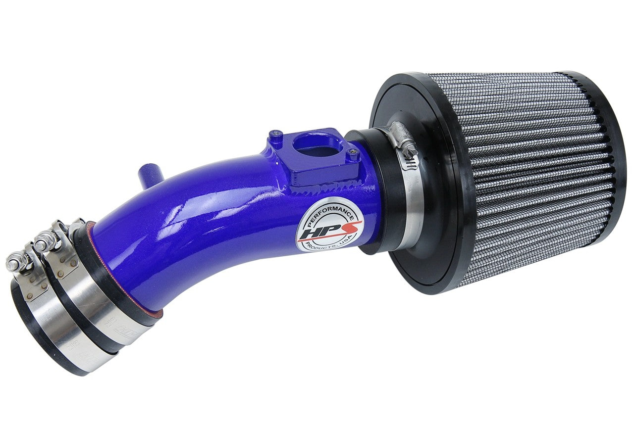 HPS Performance Blue Shortram Air Intake for 2009-2013 Mazda Mazda6 2.5L-Air Intake Systems-BuildFastCar-827-272BL