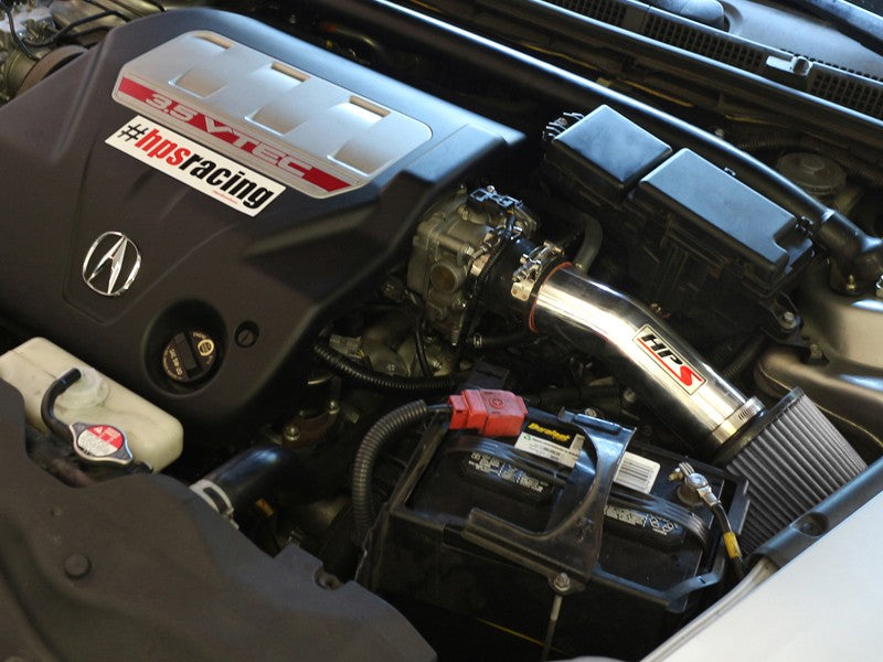 HPS Red Shortram Air Intake Kit with Filter For 04-08 Acura TL 3.2L V6-Air Intake Systems-BuildFastCar-827-275R-1