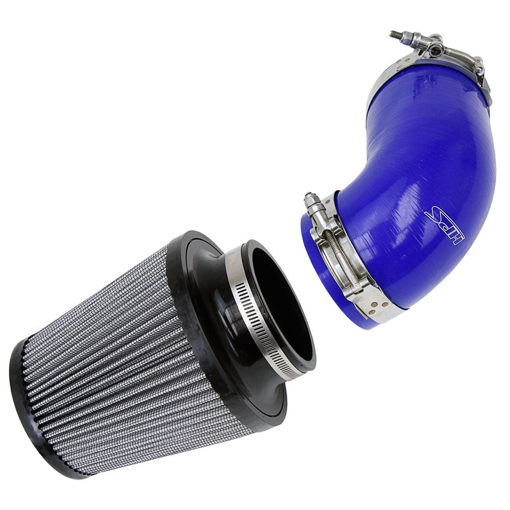 HPS 827-276BL Blue Shortram Air Intake 09-11 Hyundai Genesis 4DR V6 827-276BL