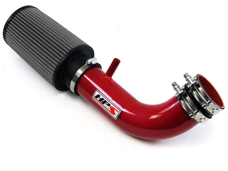 HPS Red Shortram Air Intake Kit with Filter For 07-11 Jeep Wrangler 3.8L V6-Air Intake Systems-BuildFastCar-827-300R