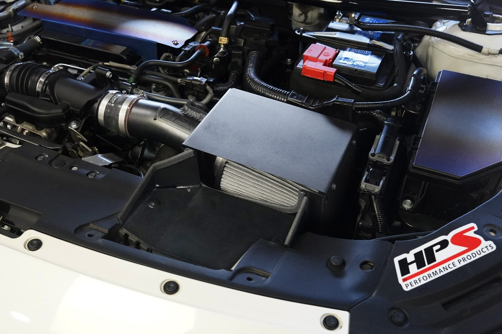 HPS Black Shortram Air Intake Heat Shield 18-22 Accord 1.5L Turbo CV1 827-406WB