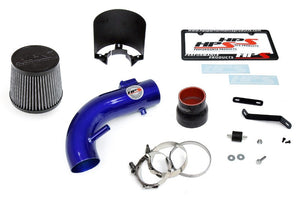HPS Blue Shortram Air Intake+Heatshield with Filter For 09-13 Toyota Matrix 2.4L-Air Intake Systems-BuildFastCar-827-501BL-1