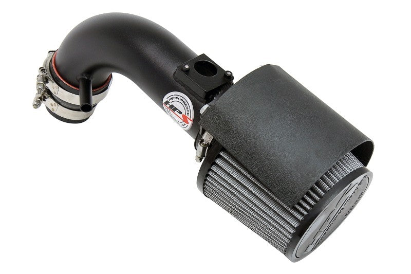 HPS Black Shortram Air Intake+Heatshield+Filter For 09-13 Toyota Matrix 2.4L-Air Intake Systems-BuildFastCar-827-501WB-1