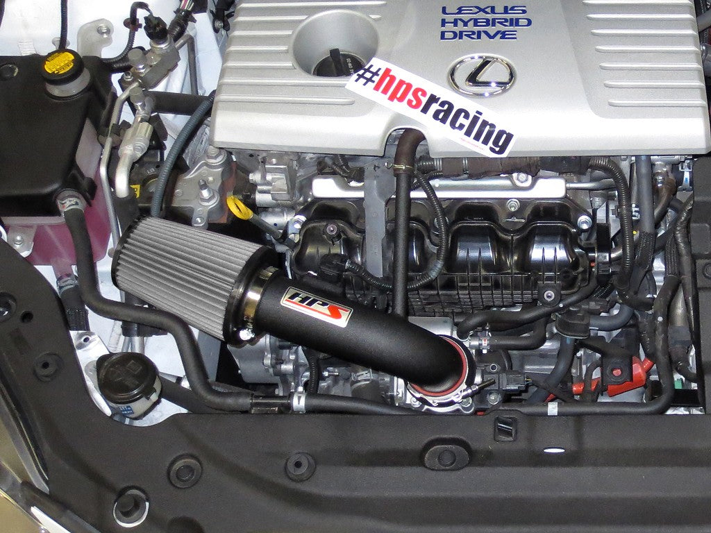 HPS Performance Black Shortram Air Intake for 2011-2017 Lexus CT200h-Air Intake Systems-BuildFastCar-827-502WB-1