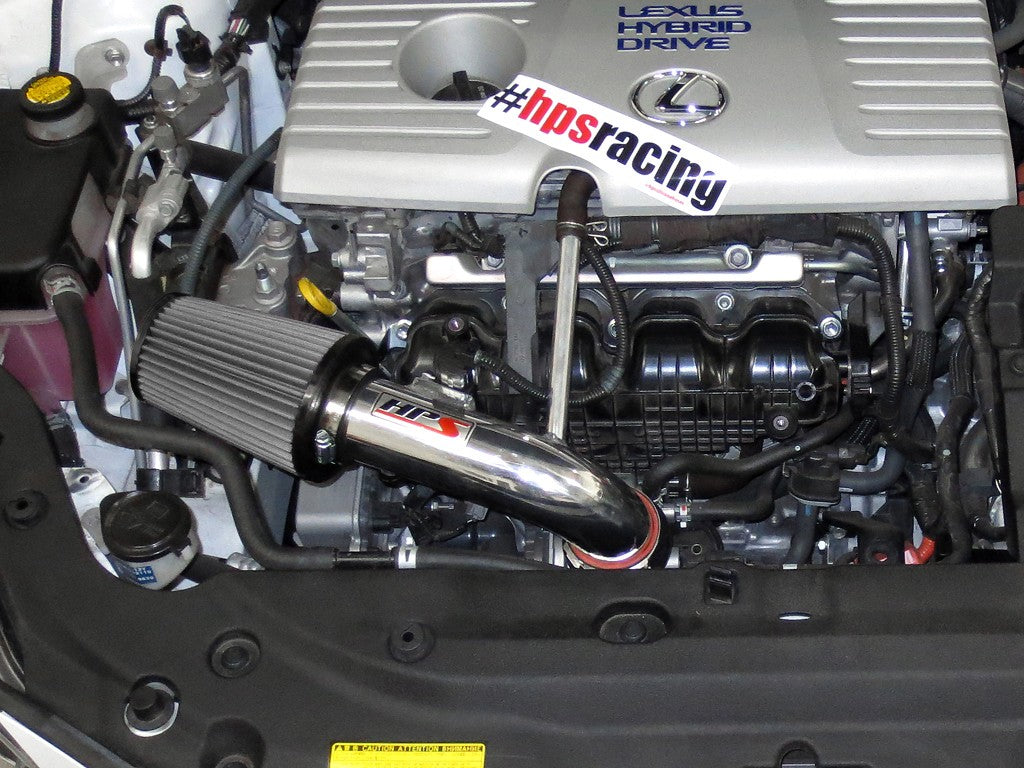 HPS Performance Polish Shortram Air Intake for 2011-2017 Lexus CT200h-Air Intake Systems-BuildFastCar-827-502P-1