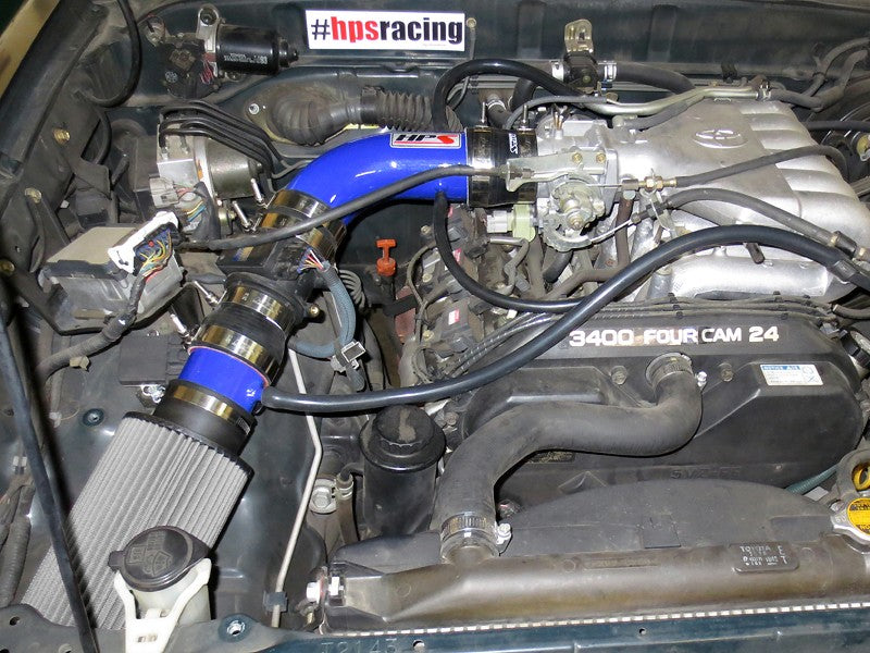 HPS Performance Blue Shortram Air Intake for 1996-1998 Toyota 4Runner 3.4L V6-Air Intake Systems-BuildFastCar-827-507BL-1