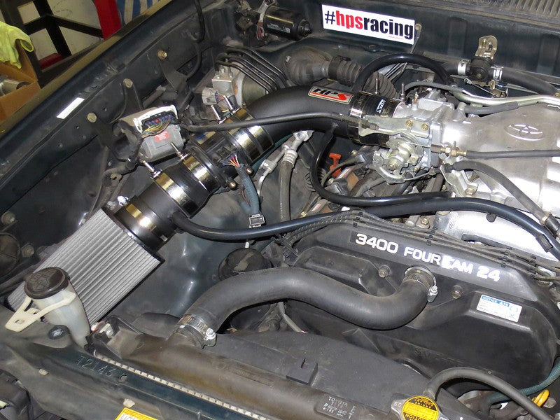 HPS Performance Black Shortram Air Intake for 1996-1998 Toyota 4Runner 3.4L V6-Air Intake Systems-BuildFastCar-827-507WB-1