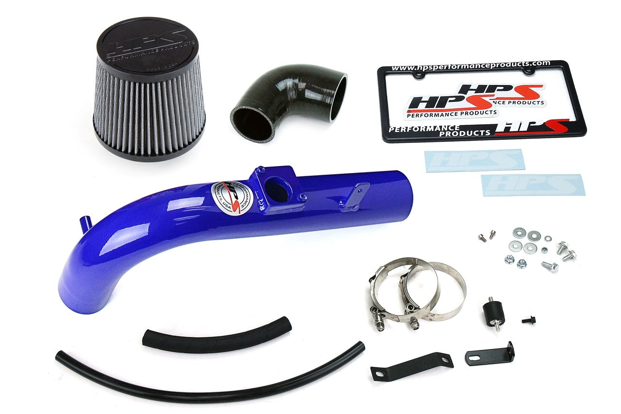 HPS Performance Blue Shortram Air Intake for 2000-2005 Toyota MR2 Spyder 1.8L-Air Intake Systems-BuildFastCar-827-509BL