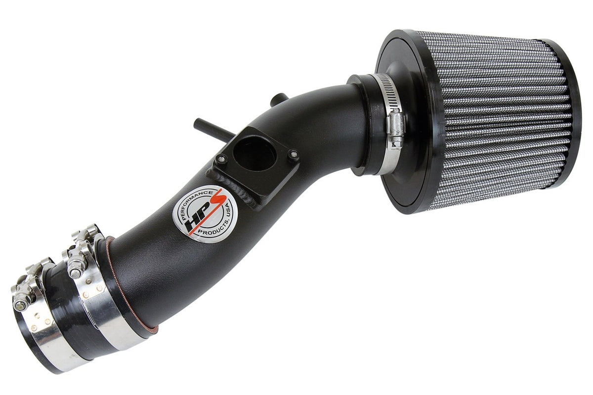 HPS Performance Black Shortram Air Intake for 2003-2004 Pontiac Vibe 1.8L-Air Intake Systems-BuildFastCar-827-513WB-1