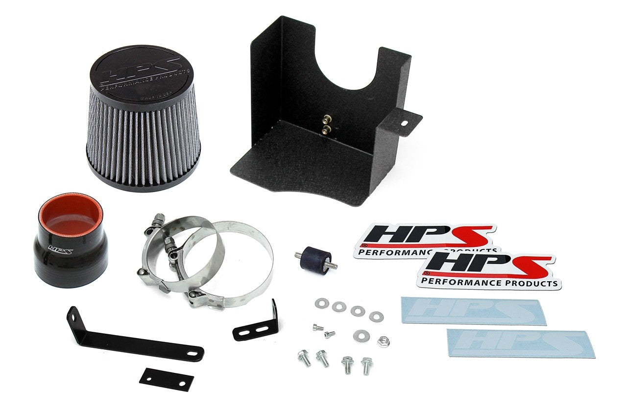HPS Performance Shortram Air Intake Kit 2007-2010 Scion tC 2.4L, Includes Heat Shield, Black
