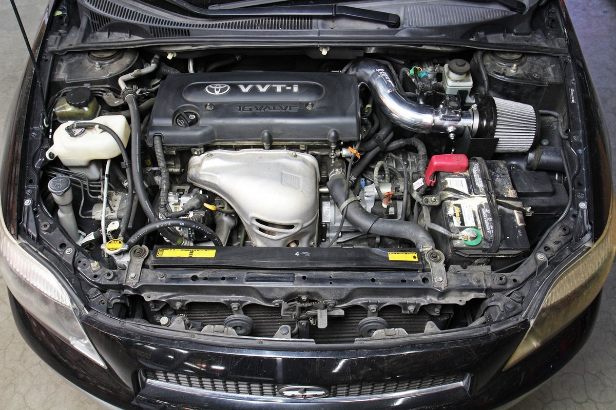 HPS Performance Shortram Air Intake Kit 2007-2010 Scion tC 2.4L, Includes Heat Shield, Black