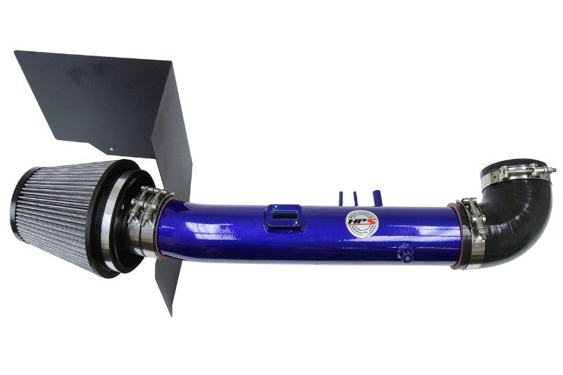 HPS Blue Shortram Air Intake+Heatshield with Filter For 05-06 Toyota Tundra-Air Intake Systems-BuildFastCar-827-523BL-1