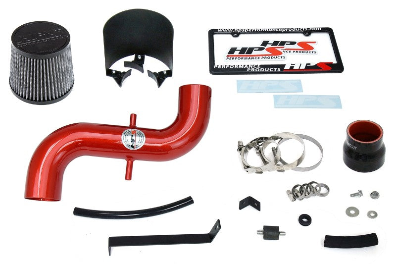 HPS Red Shortram Air Intake+Heatshield with Filter For 97-01 Toyota Camry 2.2L-Air Intake Systems-BuildFastCar-827-526R-1