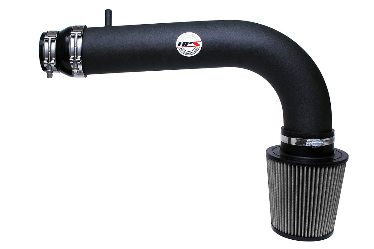 HPS Performance Black Shortram Air Intake for 2006-2008 Honda Ridgeline 3.5L V6-Air Intake Systems-BuildFastCar-827-530WB