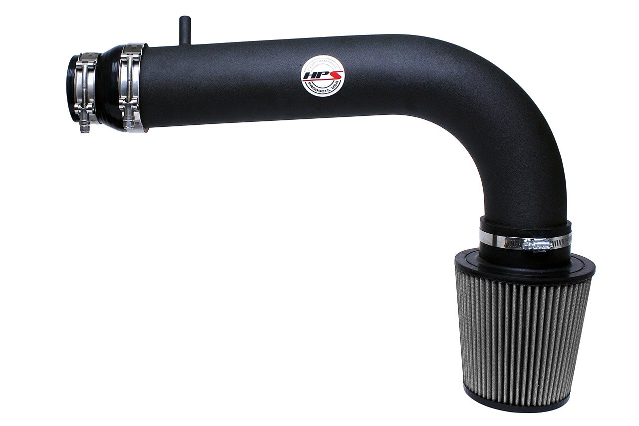 HPS Performance Black Shortram Air Intake for 2006-2008 Honda Ridgeline 3.5L V6-Air Intake Systems-BuildFastCar-827-530WB