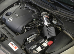 HPS Red Shortram Air Intake+Heatshield+Filter For 09-17 Nissan Maxima V6 3.5L-Air Intake Systems-BuildFastCar-827-533R