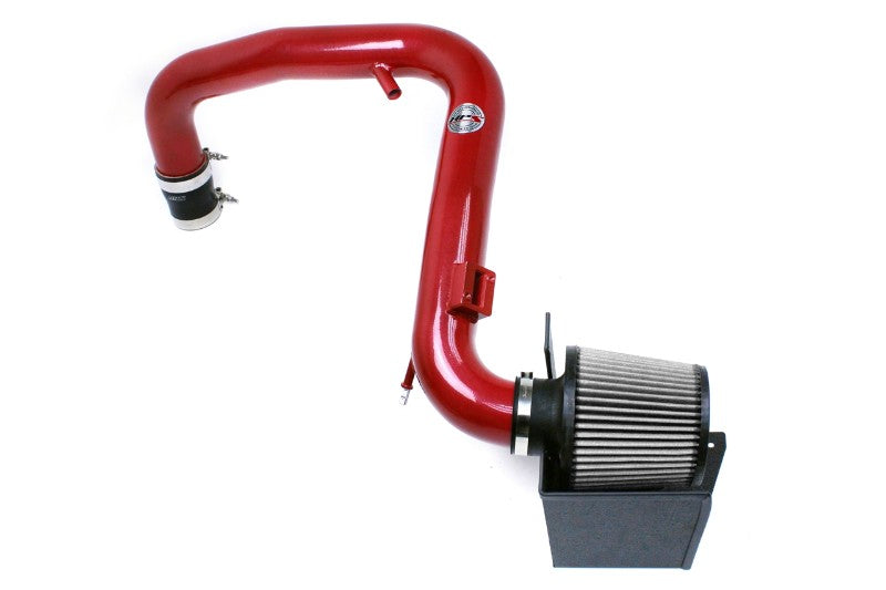 HPS Red Shortram Air Intake+Heatshield with Filter For 14-15 Ford Fiesta ST 1.6L-Air Intake Systems-BuildFastCar-827-553R