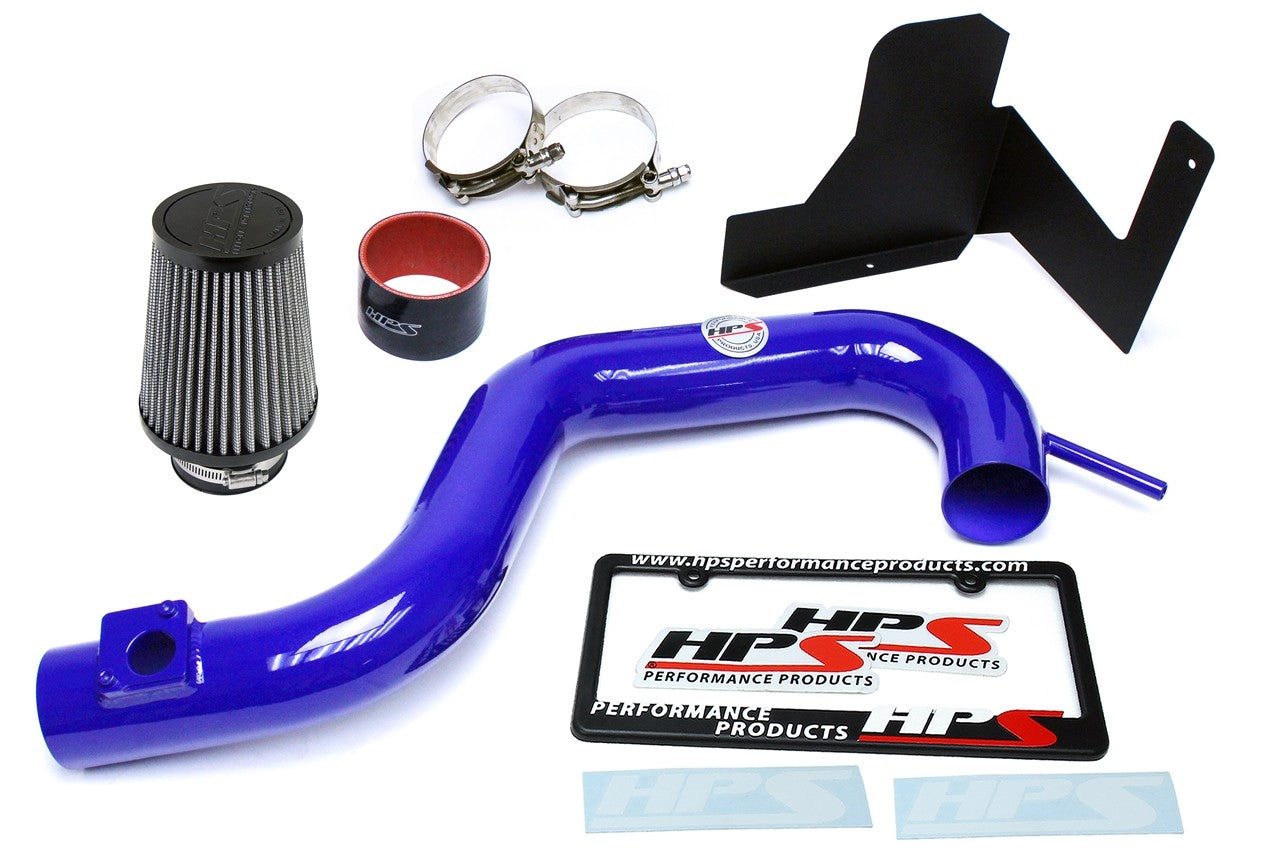 HPS Performance Blue Shortram Air Intake for 2010-2011 Subaru Legacy 2.5L Non Turbo-Air Intake Systems-BuildFastCar-827-557BL-1