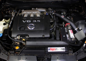 HPS Performance Black Shortram Air Intake for 2004-2008 Nissan Maxima V6 3.5L-Air Intake Systems-BuildFastCar-827-558WB-1