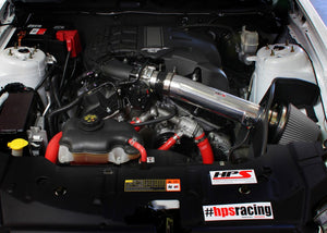 HPS Performance Black Shortram Air Intake for 2011-2014 Ford Mustang 3.7L V6-Air Intake Systems-BuildFastCar-827-561WB