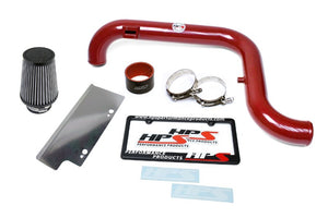 HPS Red Shortram Air Intake+Heatshield with Filter For 06-08 Audi A3 2.0T FSI-Air Intake Systems-BuildFastCar-827-565R-1