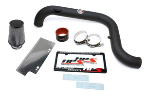 HPS Black Shortram Air Intake+Heatshield with Filter For 06-08 Audi A3 2.0T FSI-Air Intake Systems-BuildFastCar-827-565WB-1