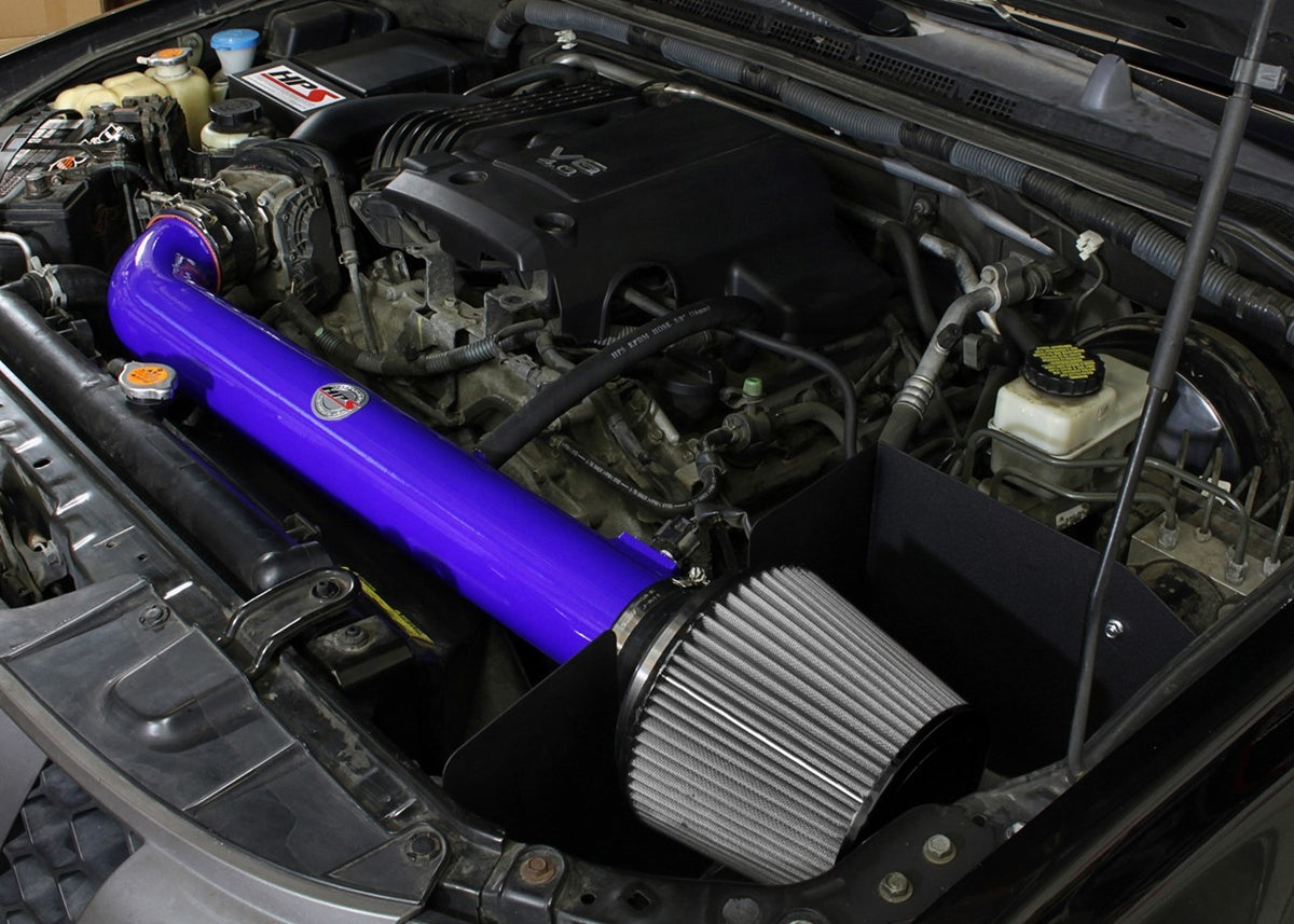 HPS Performance Blue Shortram Air Intake for 2005-2015 Nissan Xterra 4.0L V6-Air Intake Systems-BuildFastCar-827-567BL-1