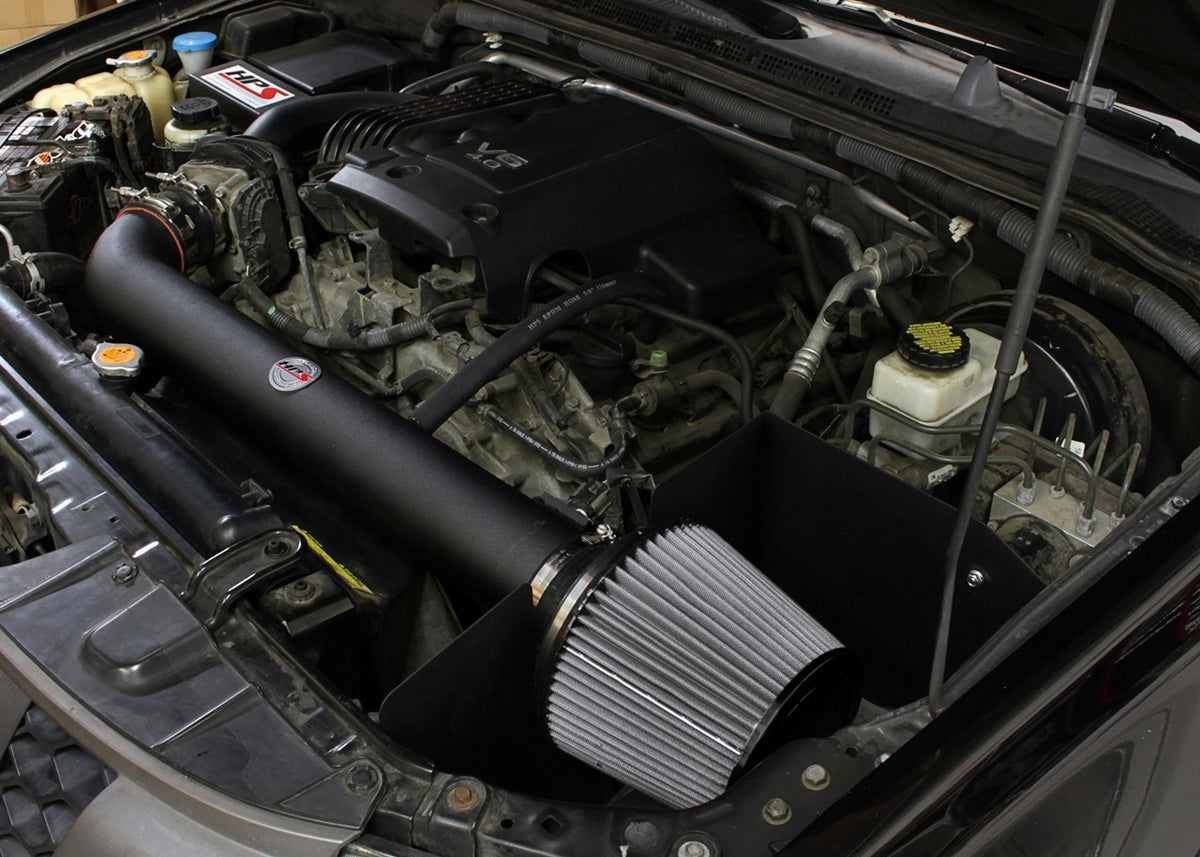 HPS Performance Black Shortram Air Intake for 2005-2015 Nissan Xterra 4.0L V6-Air Intake Systems-BuildFastCar-827-567WB-1