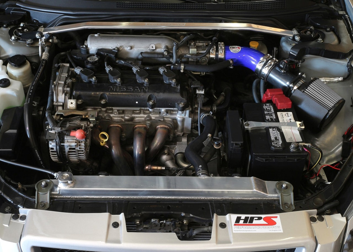 HPS Performance Blue Shortram Air Intake for 2002-2006 Nissan Altima 2.5L 4Cyl-Air Intake Systems-BuildFastCar-827-570BL-1
