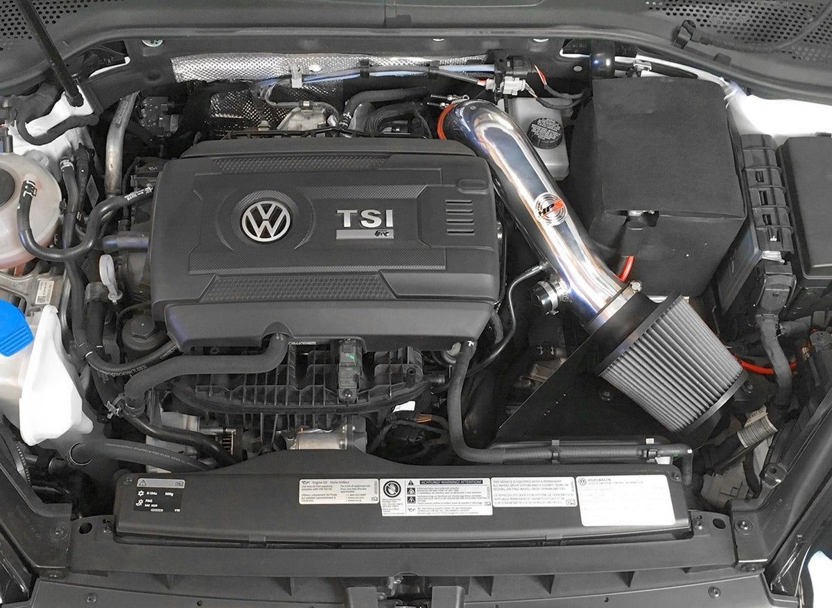 HPS Performance Red Shortram Air Intake for 2015-2017 Volkswagen GTI 2.0T TSI Turbo-Air Intake Systems-BuildFastCar-827-577R-1